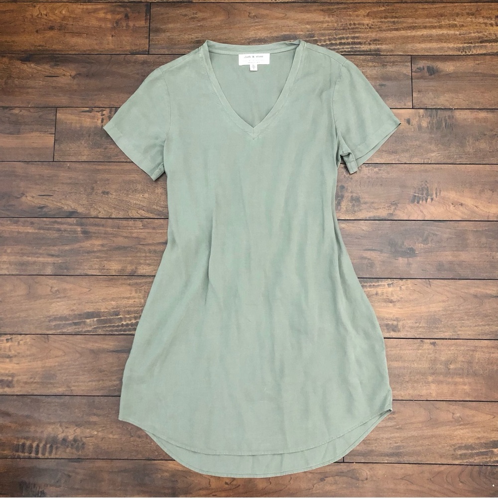 Anthropologie Cloth and Stone Dress in Sage Green